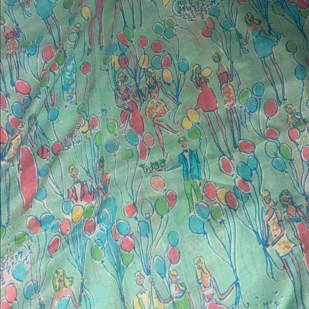 Lilly Pulitzer Murfee Sand Bar Blue Pop Scarf - Picture 3 of 4